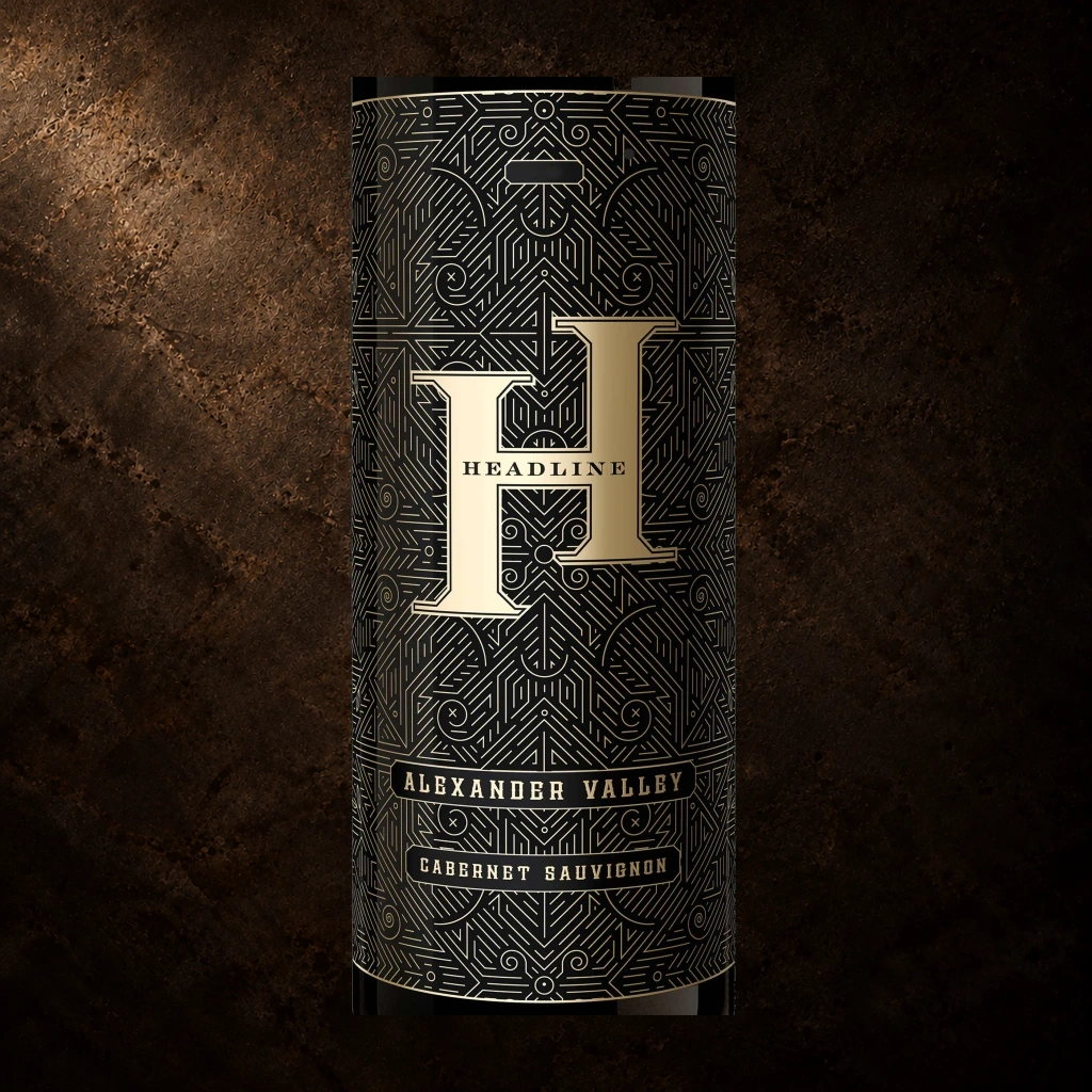 Headline wine label